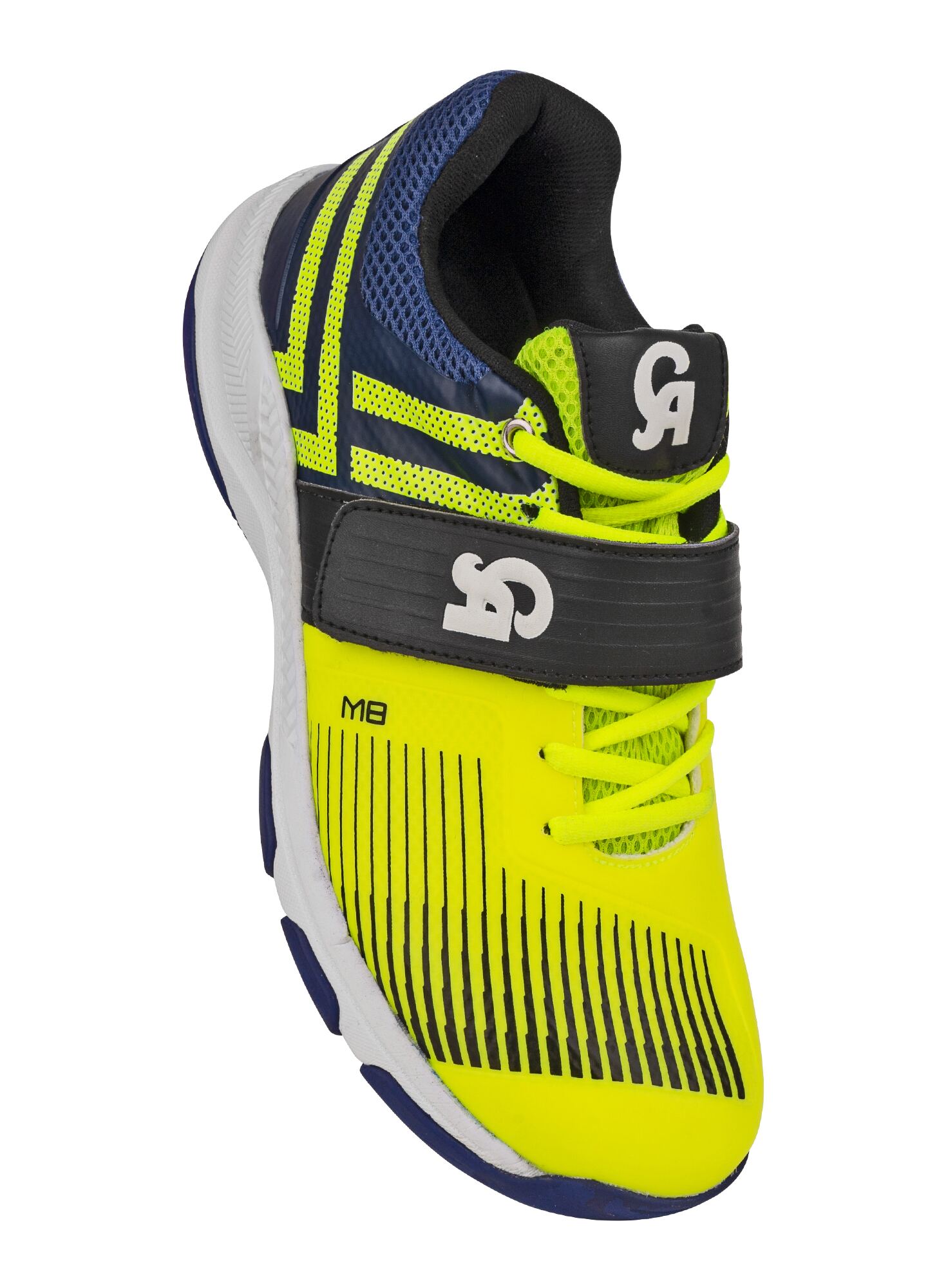M-8 Spikes Lime Cricket shoes