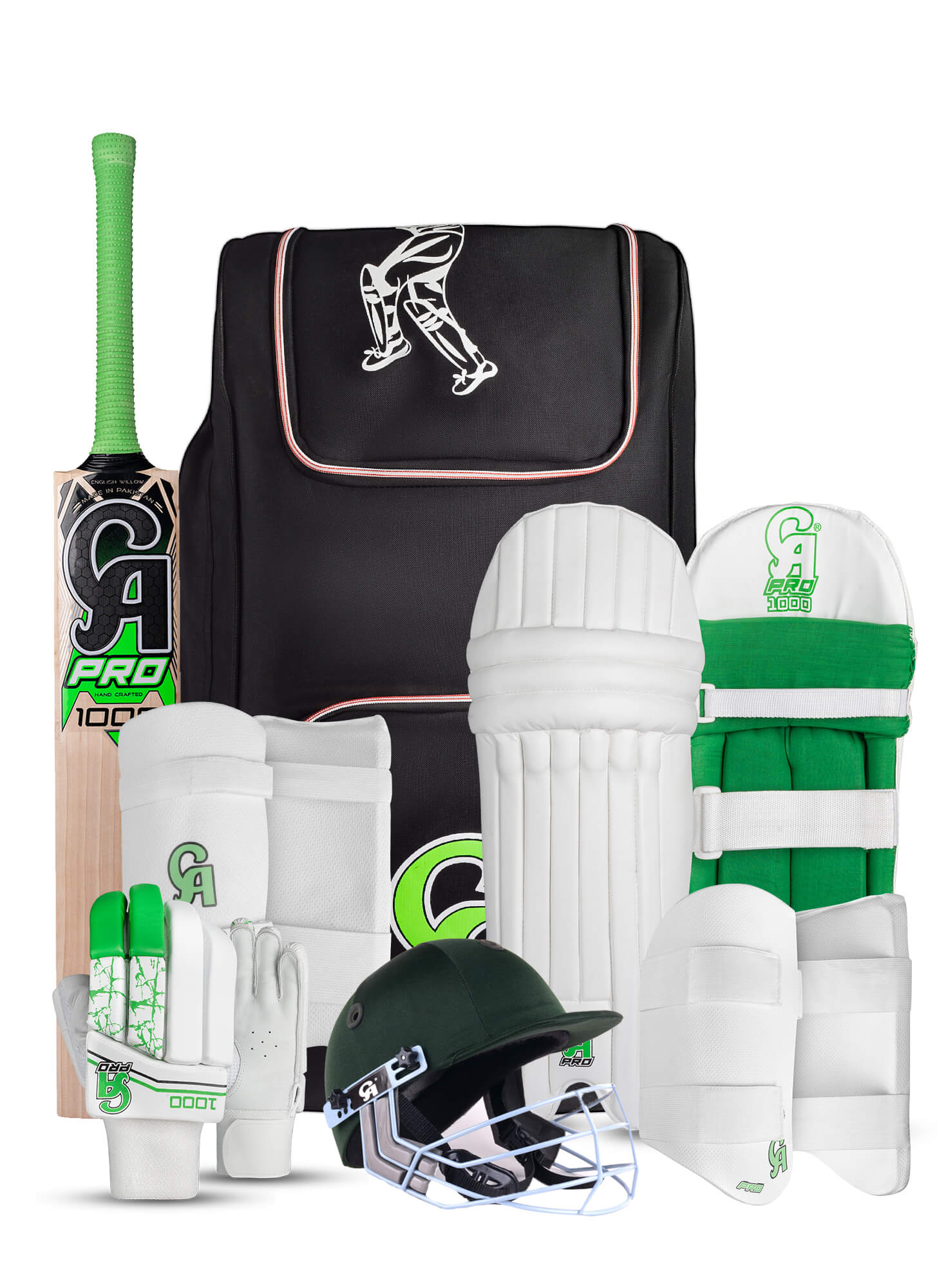 Pro 1000 junior complete cricket kit